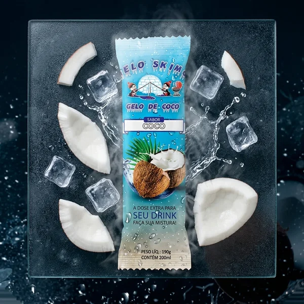 Gelo de Coco Sabor Coco Gelo Skimó