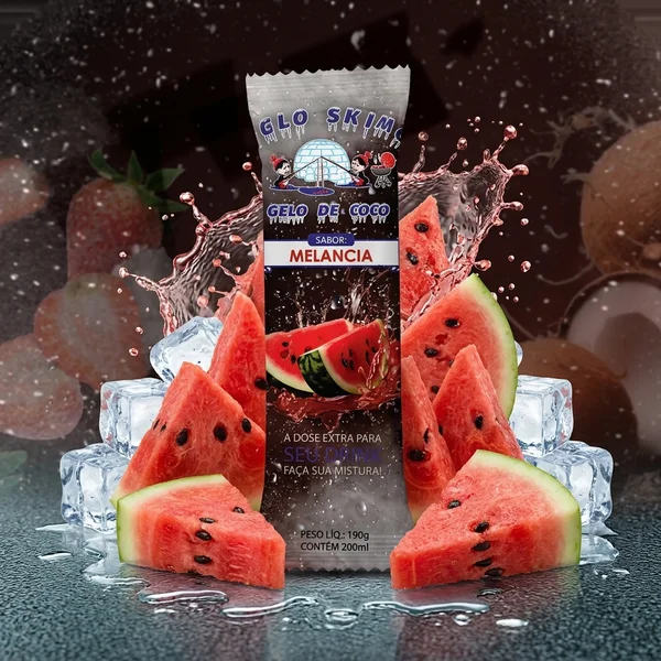 Gelo de Coco Sabor Melancia Gelo Skimó